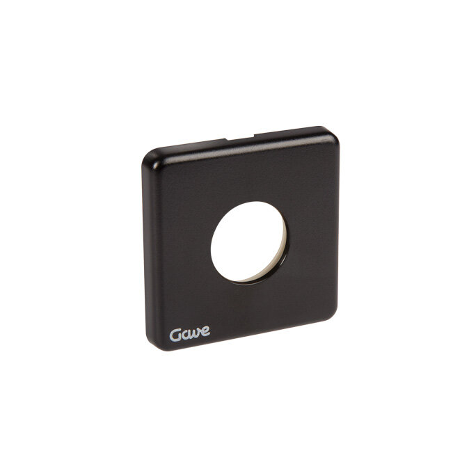 [AK1830400] PLACA NV D0 SIN INSCRIPCIONES CARATULA NEGRA TORNILLO GAVE