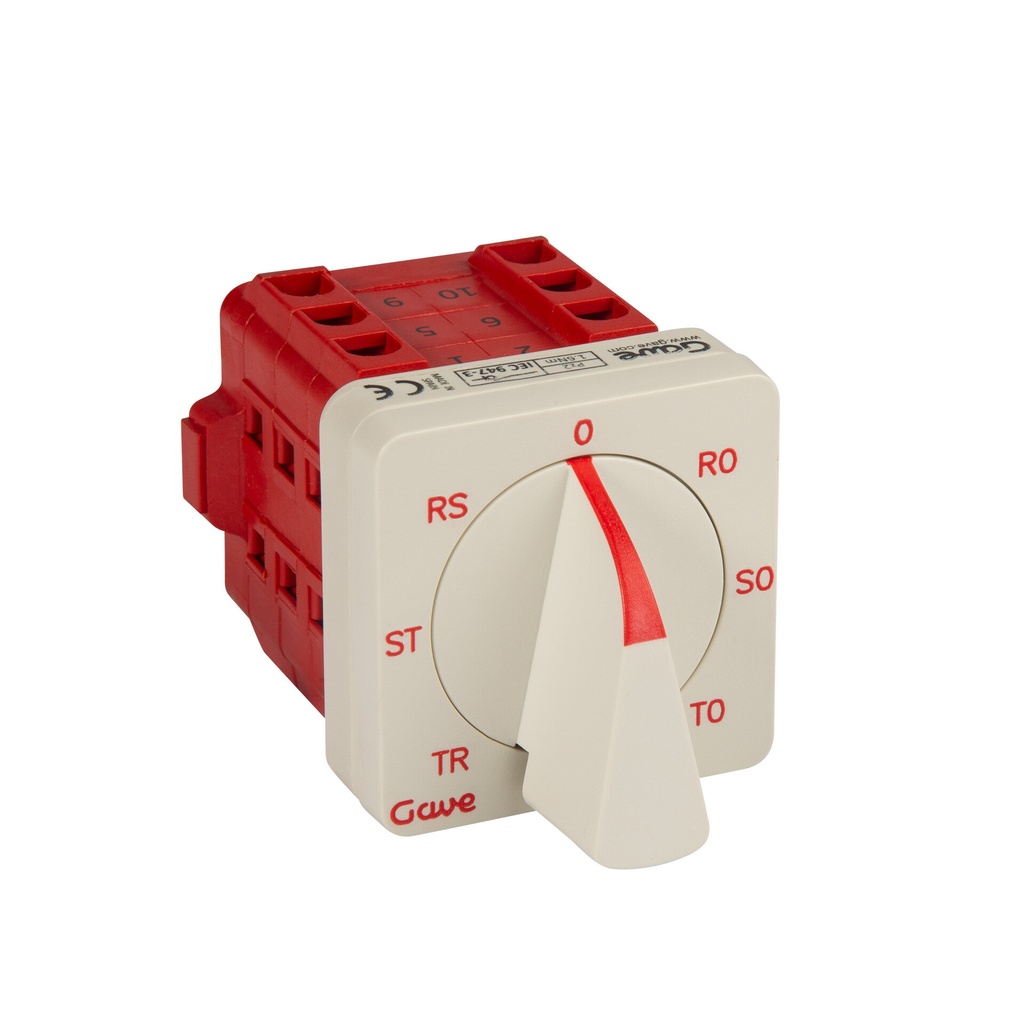 [A-7460000] CONMUTADOR GAVE VOLTIMETRO 3P Y 3P-N 12A.D0