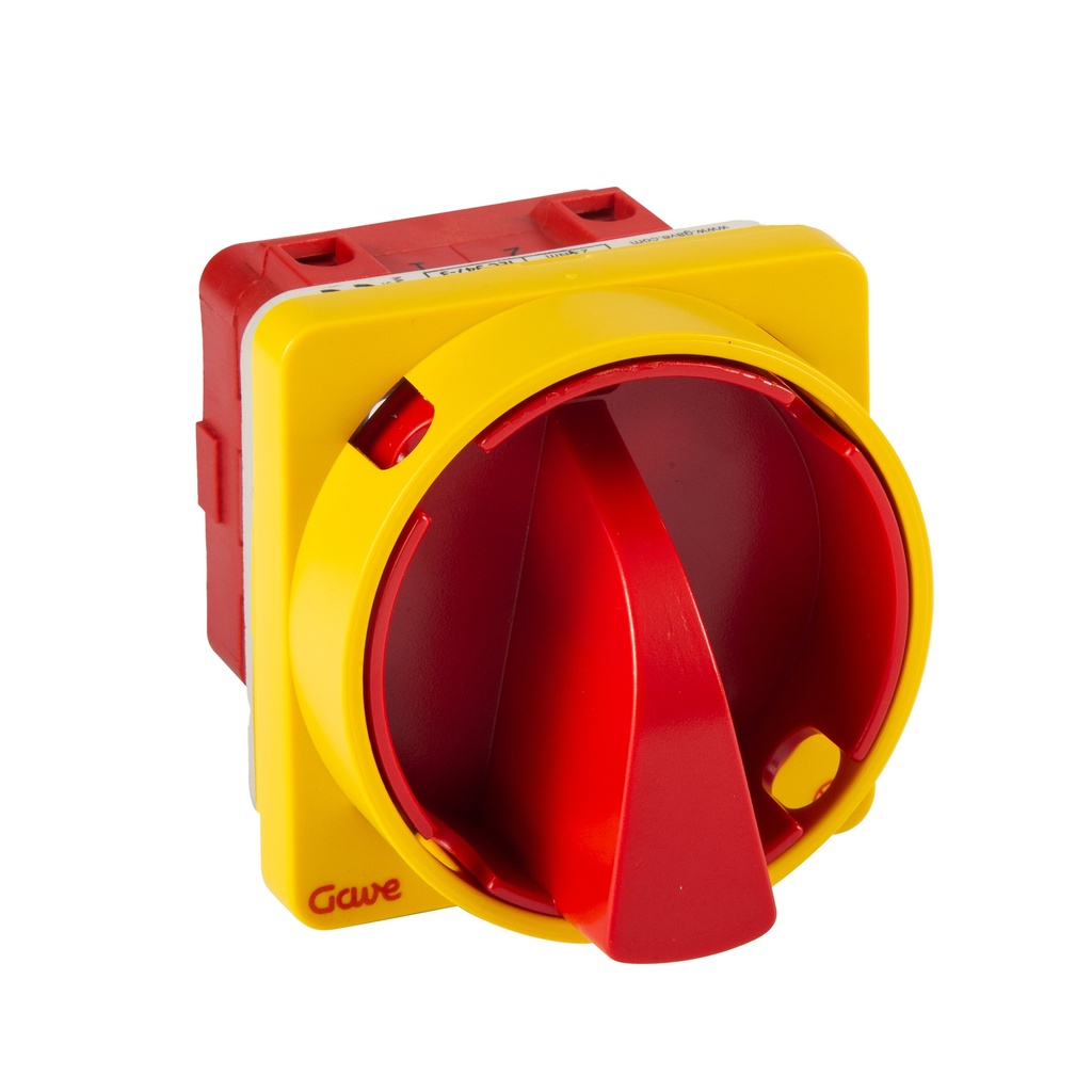 INTERRUPTOR 2P GAVE 32A.D1 BLOQUEO CANDADO ROJO/AMARILLOTRATAMIENTO ANTIMICROBIANO