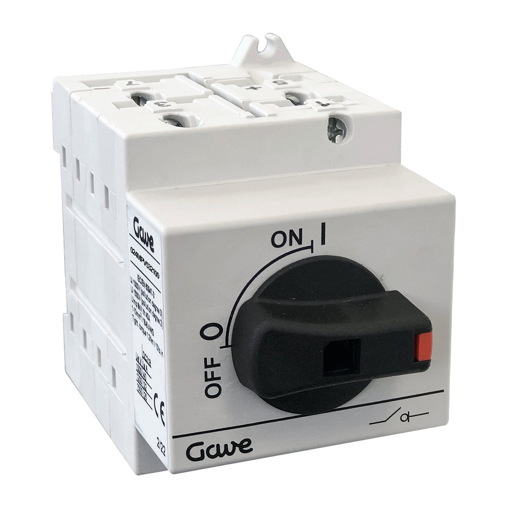 [MPV532100] INTERRUPTOR-SECCIONADOR GAVE MODULAR PV 1000V - 2 CIRCUITOS - 25A