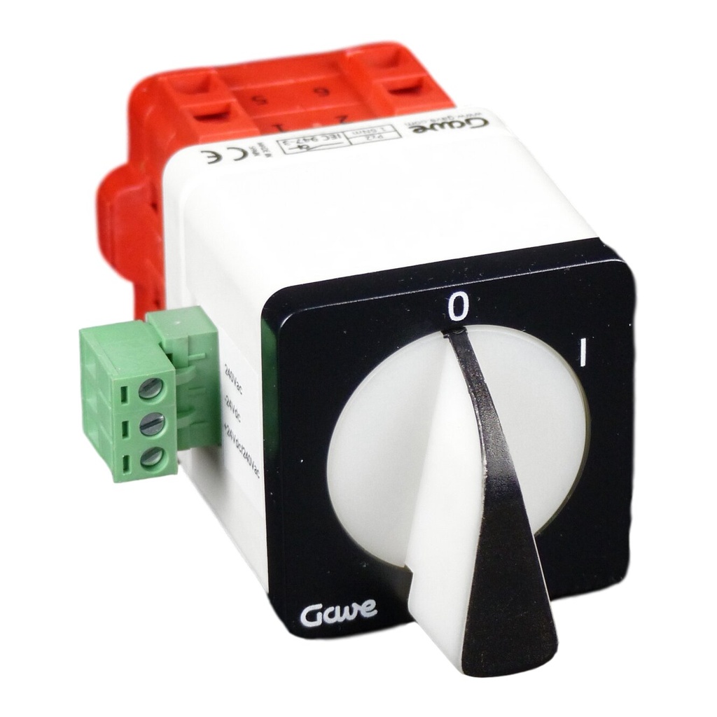[A-552012L] INTERRUPTOR LUMINOSO GAVE ROJO/VERDE 230V 3P 12A