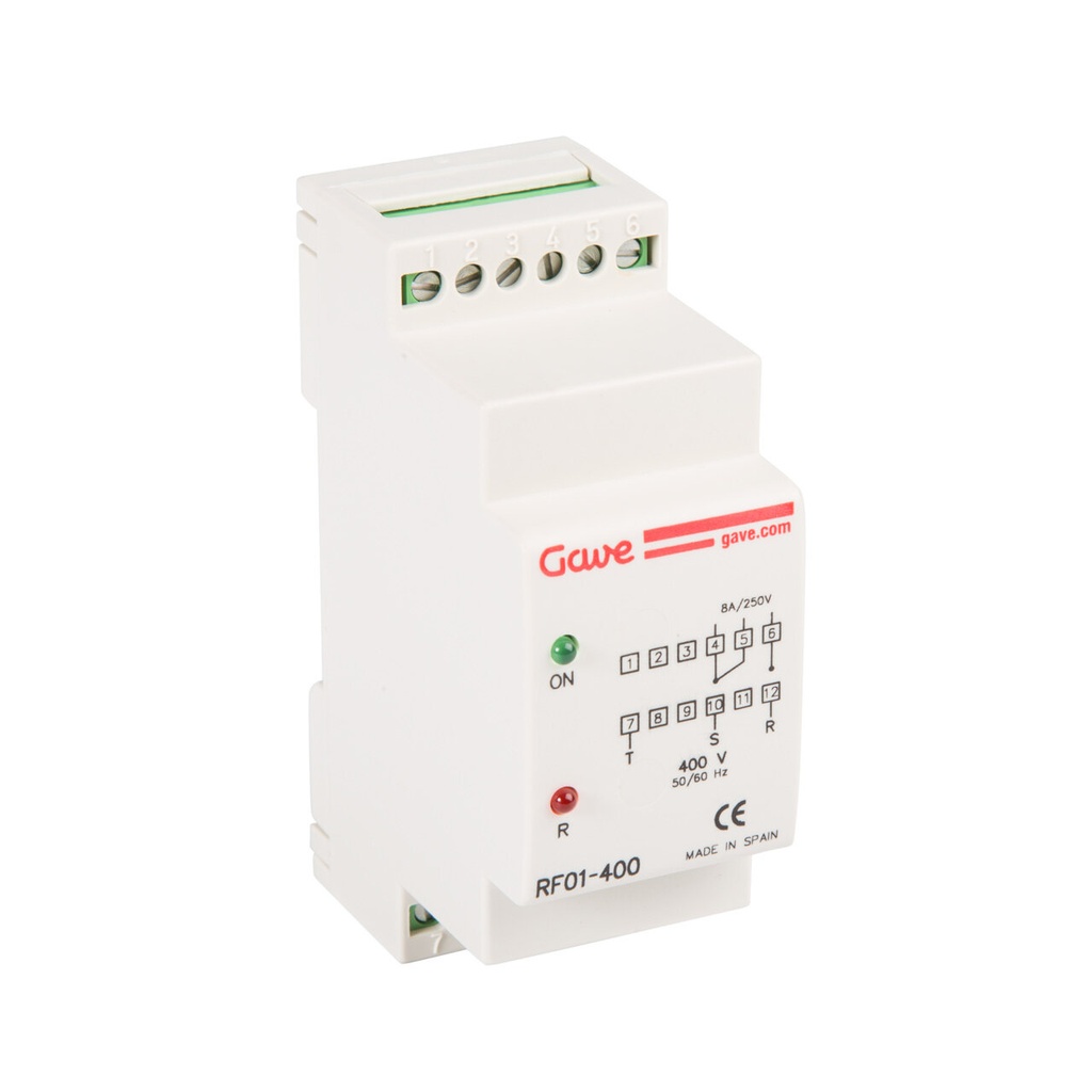 [RF01-230] RELE CONTROL SECUENCIA Y FALLO FASE RED 3F-230V GAVE