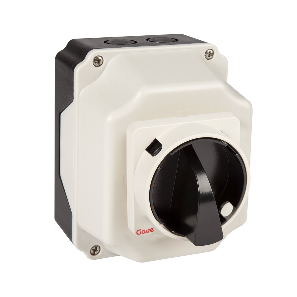 [AC5532107] INTERRUPTOR 3P GAVE.25A.+AUX.NA EN CAJA IP65