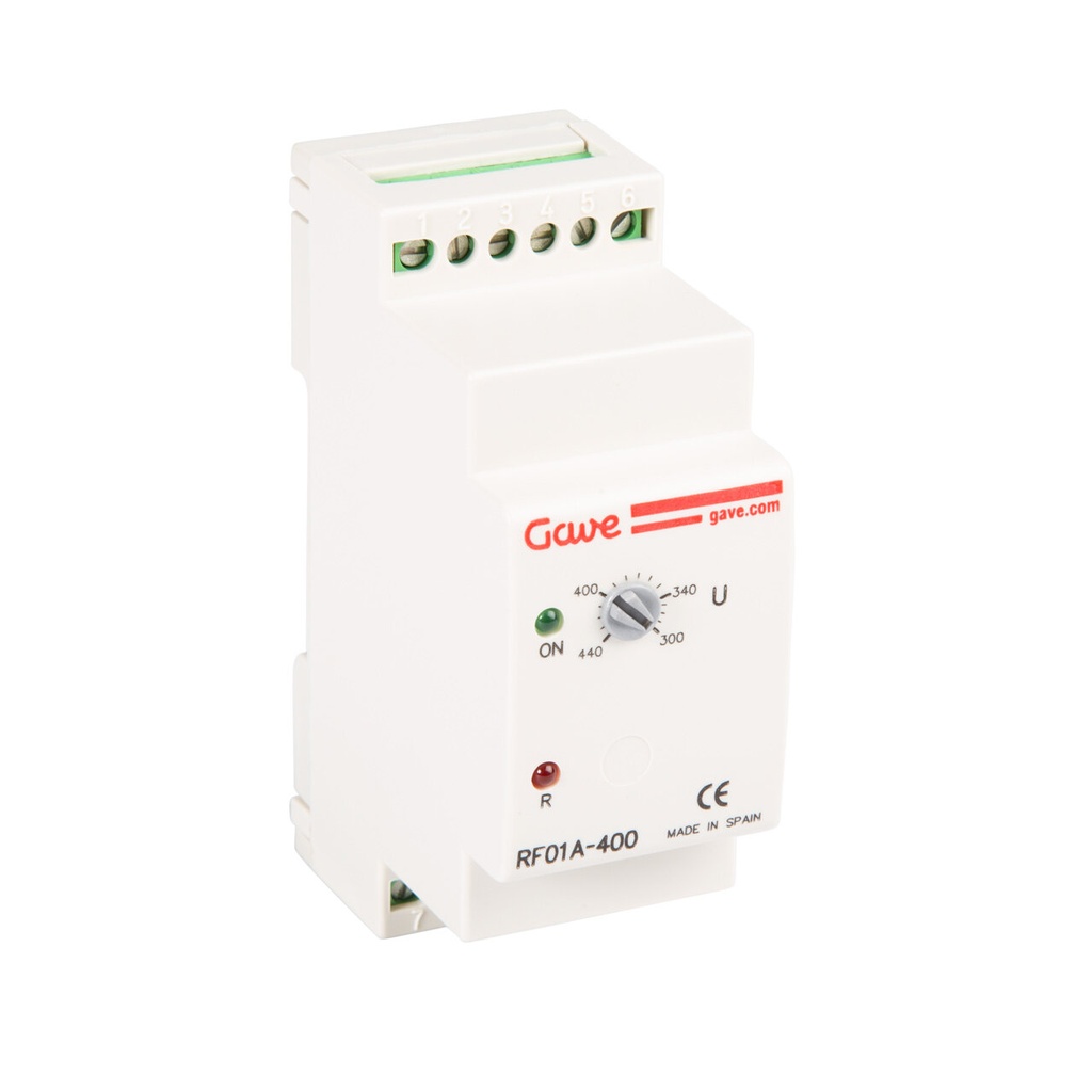 [RF01A-400] RELE CONTROL GAVE SECUENCIA Y FALLO FASE AJUSTABLE RED 3F-400V