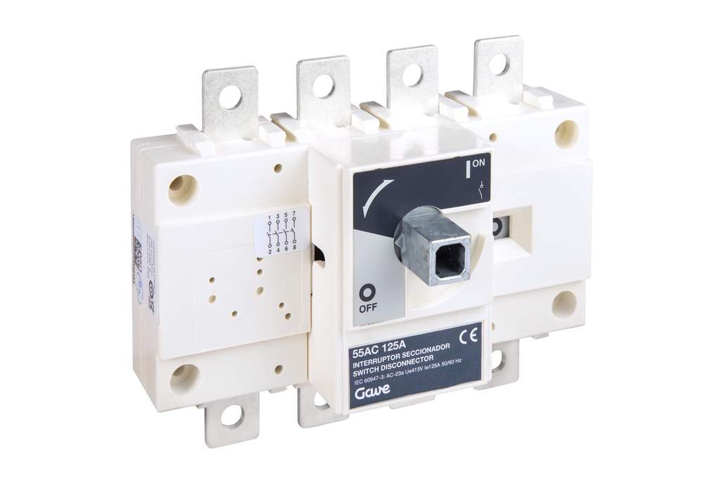 [55AC4012] INTERRUPTOR GAVE SECCIONADOR 4P x 125A