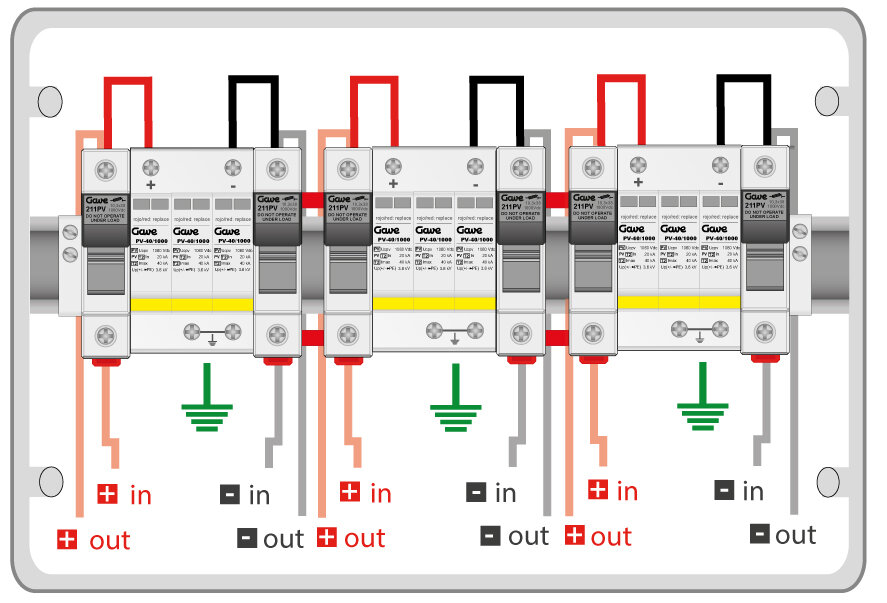 [STM110NSP12/3] CAJA MOD.1STR.1000V FUS12A 3MPPT GAVE