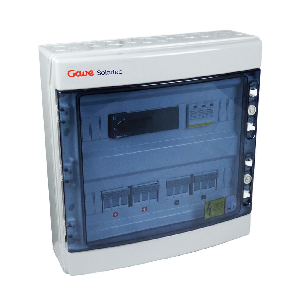 [STM61080P15] CAJA MODULAR GAVE CONEXION PV 6 STR. FUS. 15A + PROT.SOBRETENSION II
