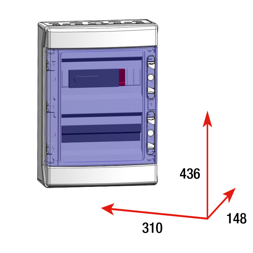 [STM6-780P15] CAJA MODULAR GAVE CONEXIÓN PV - 6STR.FUS 15A + PROTECTOR SOBRETENSION UN 75V