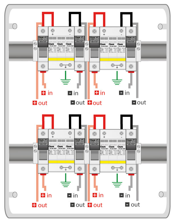 [STM110NSP15/4] CAJA MOD.1STR.1000V FUS15A 4MPPT GAVE