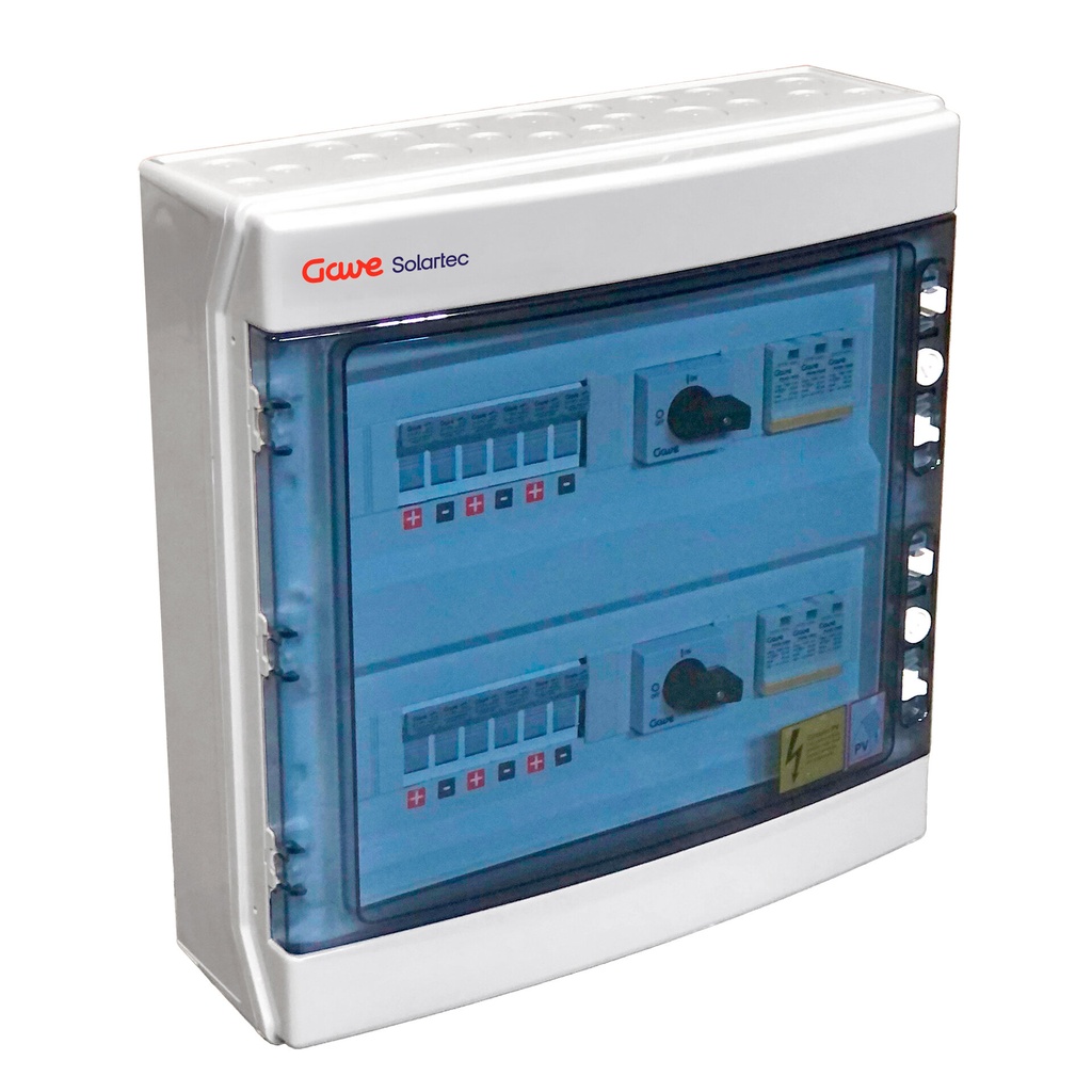 [STM31016P12S/2] CAJA MODULAR GAVE CONEXIÓN PV - 3STRINGS 1000V FUS12A 2MPPT SALIDAS INDIVIDUALES