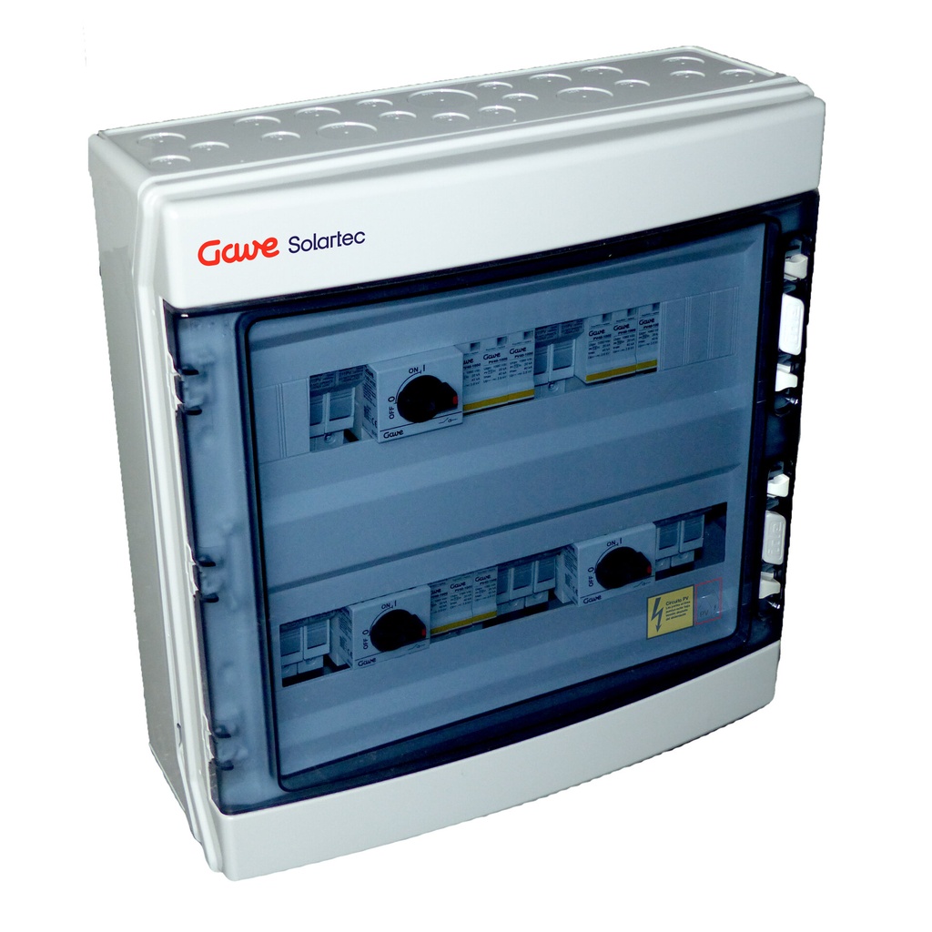 [STM21025P12S/3] CAJA MOD.2STR.1000V 25A FUS12A 3MPPT SALIDAS INDIVIDUALES GAVE