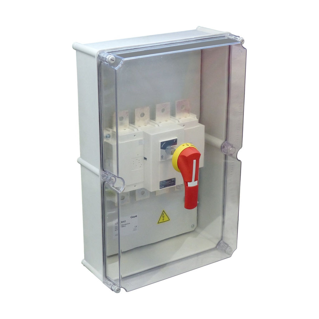 [CP004063] INTERRUPTOR 4PX630 EN CAJA POLIESTER TAPA TRANSPARENTE GAVE