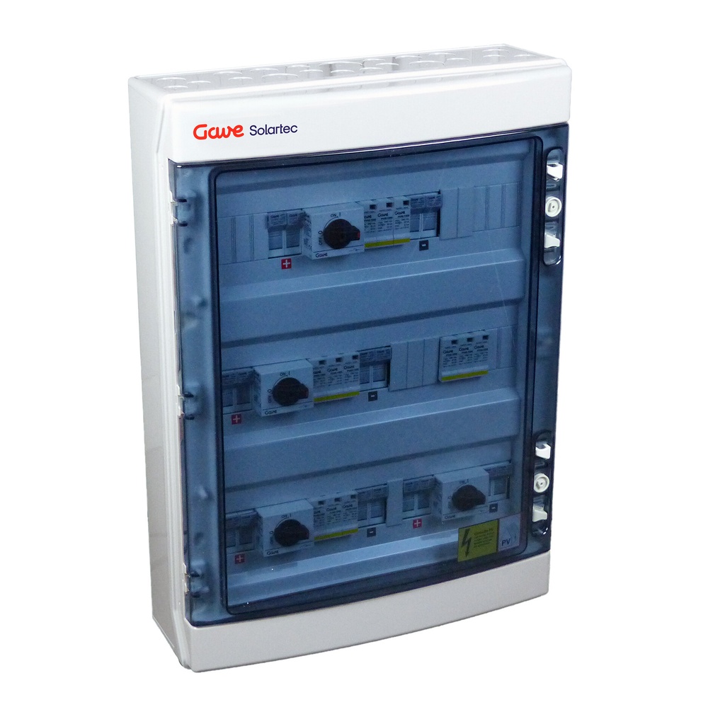 [STM21025P12S/4] CAJA MOD.2STR.1000V 25A FUS12A 4MPPT SALIDAS INDIVIDUALES GAVE