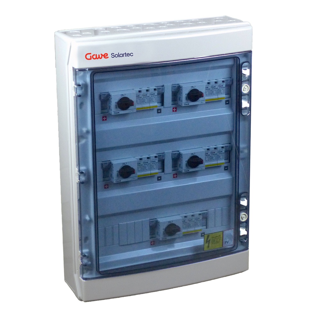[STM11025P20/5] CAJA MODULAR CONEXIÓN PV - 1STRINGS 1000V 25A FUS20A 5MPPT SALIDAS INDIVIDUALES