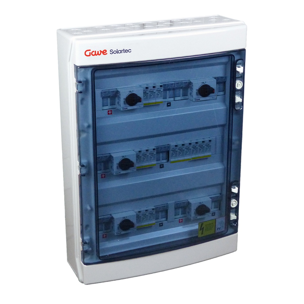 [STM21025P20S/5] CAJA MODULAR CONEXIÓN PV - 2STRINGS 1000V 25A FUS20A 5MPPT SALIDAS INDIVIDUALES