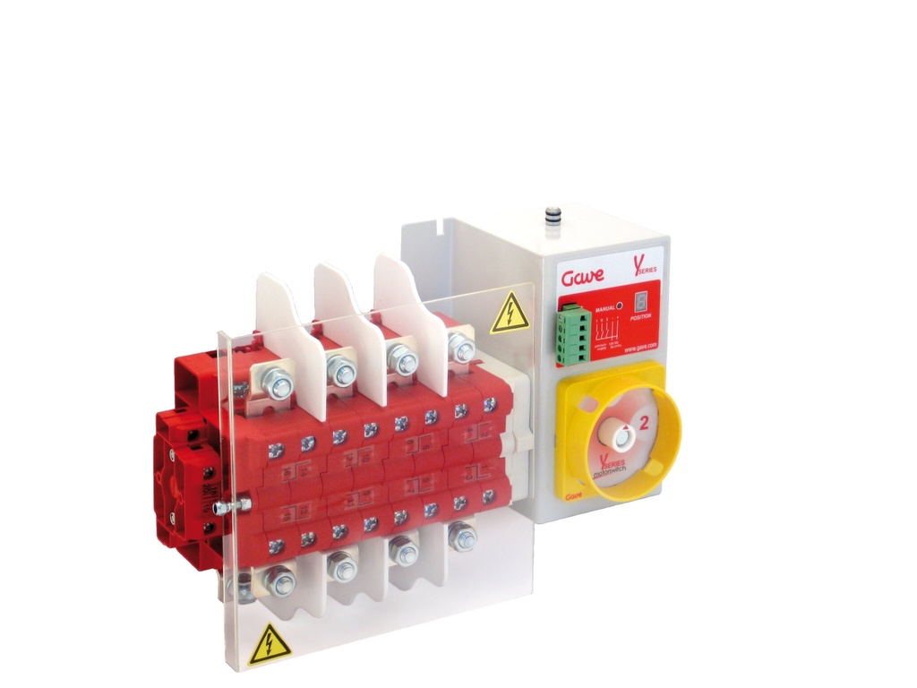 [YL863B101] CONMUTADOR  MOTORIZADO ENTRADA INFERIOR 1-0-2 4P 200A. 80-230VAC GAVE