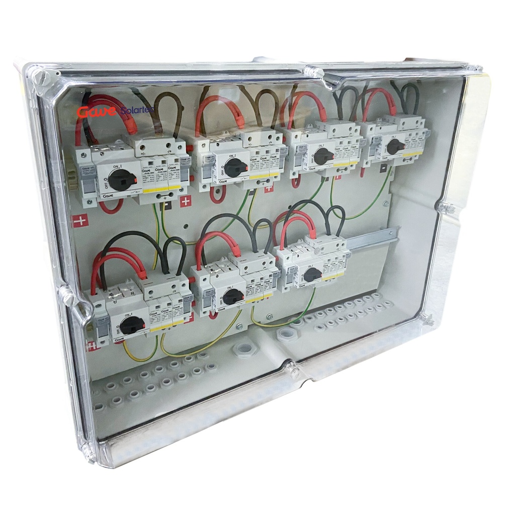 [SLP11025P15/7] CAJA CONEXIÓN PV - 1 STRINGS x MPPT 1000V 25A FUS15A 7MPPT SALIDAS INDIVIDUALES GAVE