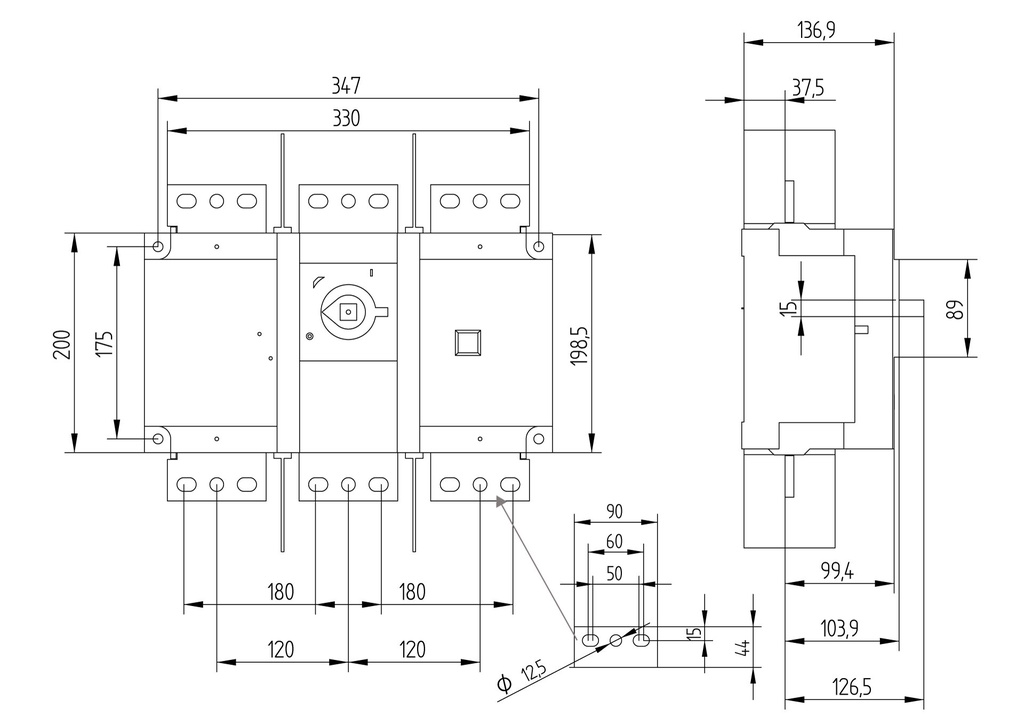 [55AC3250] INTERRUPTOR SECCIONADOR 3P x 2500A