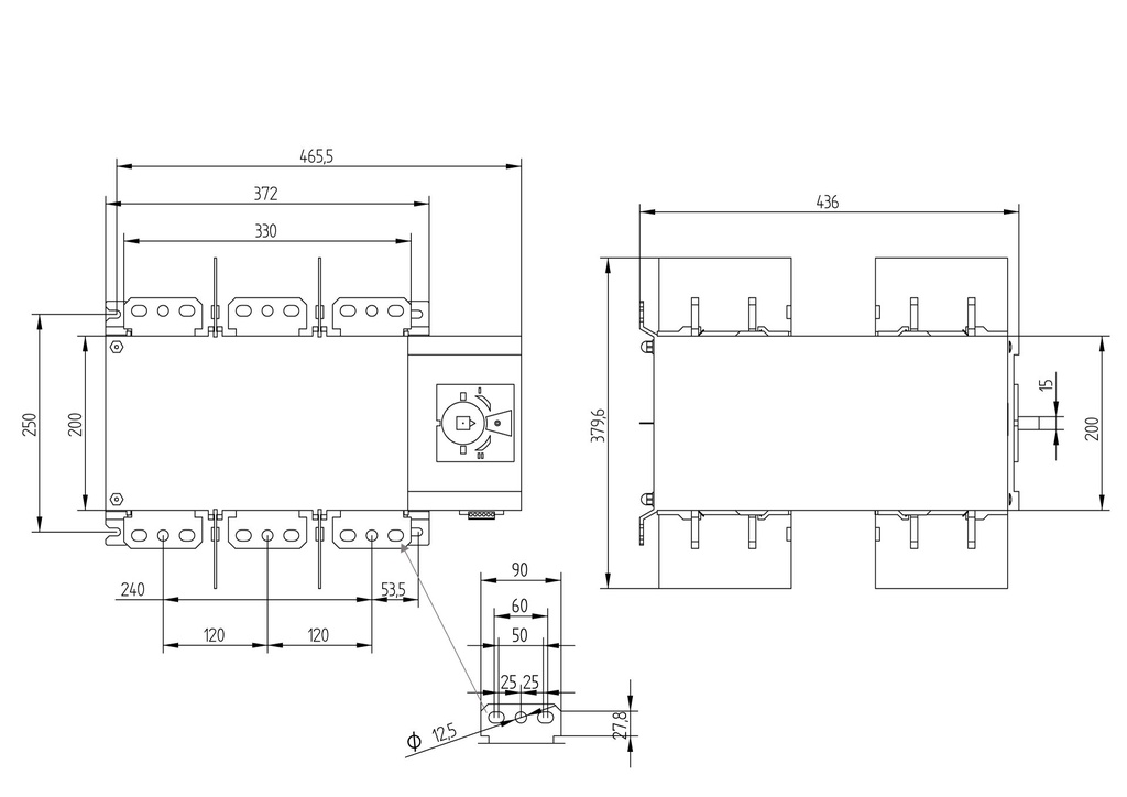 [56AC3250] Interruptor Automático 56AC3250 de Gave: CONMUTADOR 3P x 2500A
