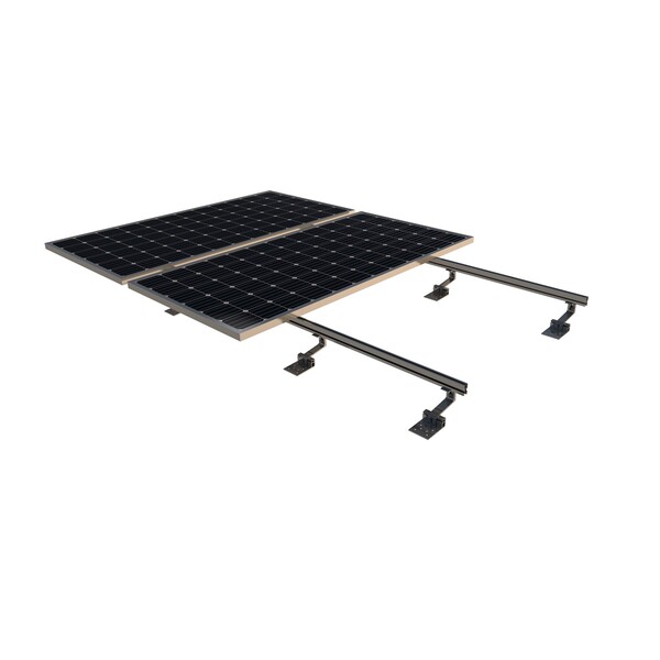 [02.4V6] SUNFER 02.4V6  Kit para anclaje a losa de hormigón/madera. 6 módulos vertical